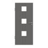 HÖRMANN Innentür Groove 23 Staubgrau RAL 7037 Lack DesignLine mit Lichtausschnitt LA 10