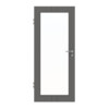 HÖRMANN Innentür Groove 23 Staubgrau RAL 7037 Lack DesignLine mit Lichtausschnitt LA 27