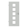 HÖRMANN Innentür Groove 23 Grau RAL 7035 Lack DesignLine mit Lichtausschnitt LA 5