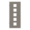 HÖRMANN Innentür Groove 23 Taupe RAL 7048 Lack DesignLine mit Lichtausschnitt LA 5