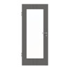 HÖRMANN Innentür Groove 23 Staubgrau RAL 7037 Lack DesignLine mit Lichtausschnitt LA 8