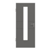 HÖRMANN Innentür Groove 29 Staubgrau RAL 7037 Lack DesignLine mit Lichtausschnitt LA 24 mittig