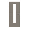 HÖRMANN Innentür Groove 29 Taupe RAL 7048 Lack DesignLine mit Lichtausschnitt LA 24 mittig