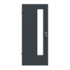 HÖRMANN Innentür Groove 29 Anthrazit RAL 7016 Lack DesignLine mit Lichtausschnitt LA 24 schlossseitig