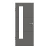 HÖRMANN Innentür Groove 31 Staubgrau RAL 7037 Lack DesignLine mit Lichtausschnitt LA 24 bandseitig