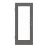 HÖRMANN Innentür Groove 50 Staubgrau RAL 7037 Lack DesignLine mit Lichtausschnitt LA 8