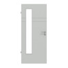 HÖRMANN Innentür Groove 78 Grau RAL 7035 Lack DesignLine mit Lichtausschnitt LA 24 bandseitig