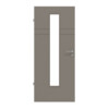 HÖRMANN Innentür Groove 78 Taupe RAL 7048 Lack DesignLine mit Lichtausschnitt LA 24 mittig