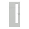 HÖRMANN Innentür Groove 78 Grau RAL 7035 Lack DesignLine mit Lichtausschnitt LA 24 schlossseitig