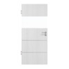 HÖRMANN Innentür Pure 2 Eiche Weiß Duradecor DesignLine mit Lichtausschnitt quer mit Lisene Steel 80