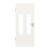 JELD-WEN Innentür Shape 4FS Brillantweiß ähnl. RAL 9016 ExpertLack mit Lichtausschnitt LA-2G