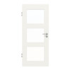 JELD-WEN Innentür Shape 3FG Brillantweiß ähnl. RAL 9016 ExpertLack mit Lichtausschnitt LA-3G