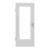JELD-WEN Innentür Shape Zero Nickelgrau ähnl. RAL 7047 ExpertLack mit Lichtausschnitt LÖ-33