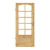 KILSGAARD Innentür Typ 02 Kiefer Massivholz mit Sprosse SP-10-B