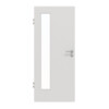 GARANT Objektinnentür 0160-60 Silver Grey CePaL mit Lichtausschnitt LA-4 bandseitig