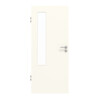 GARANT Objektinnentür 0105-60 Pearl White CePaL mit Lichtausschnitt LA-5 bandseitig