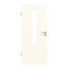 GARANT Objektinnentür 0105-60 Pearl White CePaL mit Lichtausschnitt LA-5 mittig