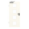 GARANT Rauchschutztür 0105-60 Pearl White CePaL mit Lichtausschnitt LA-10