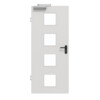 GARANT Rauchschutztür 0160-60 Silver Grey CePaL mit Lichtausschnitt LA-10