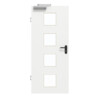 GARANT Rauchschutztür D354-60 Designer White Resopal mit Lichtausschnitt LA-10