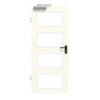 GARANT Rauchschutztür 0105-60 Pearl White CePaL mit Lichtausschnitt LA-11