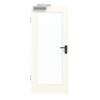 GARANT Rauchschutztür 0105-60 Pearl White CePaL mit Lichtausschnitt LA-2