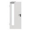 GARANT Rauchschutztür 0160-60 Silver Grey CePaL mit Lichtausschnitt LA-4 bandseitig
