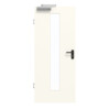 GARANT Rauchschutztür 0105-60 Pearl White CePaL mit Lichtausschnitt LA-4 mittig