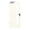 GARANT Rauchschutztür 0105-60 Pearl White CePaL mit Lichtausschnitt LA-4 schlossseitig