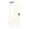 GARANT Rauchschutztür 0105-60 Pearl White CePaL mit Lichtausschnitt LA-5 bandseitig