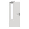 GARANT Rauchschutztür 0160-60 Silver Grey CePaL mit Lichtausschnitt LA-5 bandseitig