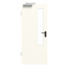 GARANT Rauchschutztür 0105-60 Pearl White CePaL mit Lichtausschnitt LA-5 schlossseitig