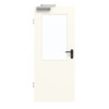 GARANT Rauchschutztür 0105-60 Pearl White CePaL mit Lichtausschnitt LA-6