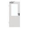 GARANT Rauchschutztür 0160-60 Silver Grey CePaL mit Lichtausschnitt LA-6