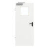 GARANT Rauchschutztür D354-60 Designer White Resopal mit Lichtausschnitt LA-9