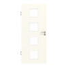 GARANT Schallschutztür 0105-60 Pearl White CePaL mit Lichtausschnitt LA-10