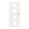 GARANT Schallschutztür D354-60 Designer White Resopal mit Lichtausschnitt LA-10