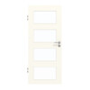GARANT Schallschutztür 0105-60 Pearl White CePaL mit Lichtausschnitt LA-11