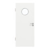 GARANT Schallschutztür D354-60 Designer White Resopal mit Lichtausschnitt LA-12