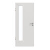 GARANT Schallschutztür 0160-60 Silver Grey CePaL mit Lichtausschnitt LA-4 bandseitig