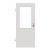 GARANT Schallschutztür 0160-60 Silver Grey CePaL mit Lichtausschnitt LA-6