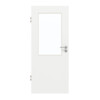 GARANT Schallschutztür D354-60 Designer White Resopal mit Lichtausschnitt LA-6