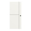 Schiebetür Linea Black M23 Weißlack RAL 9016