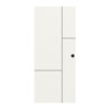 Schiebetür Linea Black M72 Weißlack RAL 9016