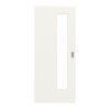 JELD-WEN Schiebetür Classic Brillantweiß ähnl. RAL 9016 ExpertLack mit Lichtausschnitt LÖ-72 schlossseitig