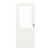 JELD-WEN Schiebetür Contour 2F Brillantweiß ähnl. RAL 9016 ExpertLack mit Lichtausschnitt LA-1G
