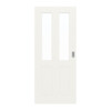 JELD-WEN Schiebetür Contour 4F Brillantweiß ähnl. RAL 9016 ExpertLack mit Lichtausschnitt LA-2G