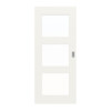 JELD-WEN Schiebetür Contour 3FG Brillantweiß ähnl. RAL 9016 ExpertLack mit Lichtausschnitt LA-3G