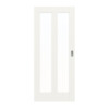 Schiebetür Coso Basic Weißlack RAL 9016 23 mit Lichtausschnitt LA-02