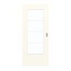 GARANT Schiebetür 0105-60 Pearl White CePaL mit Lichtausschnitt LA-DIN Sprosse SP10